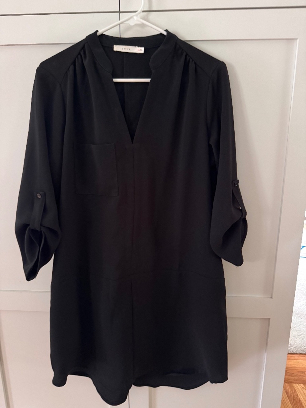 Lush V-Neck Casual Dress